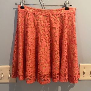 H&M Pink Lace Skirt